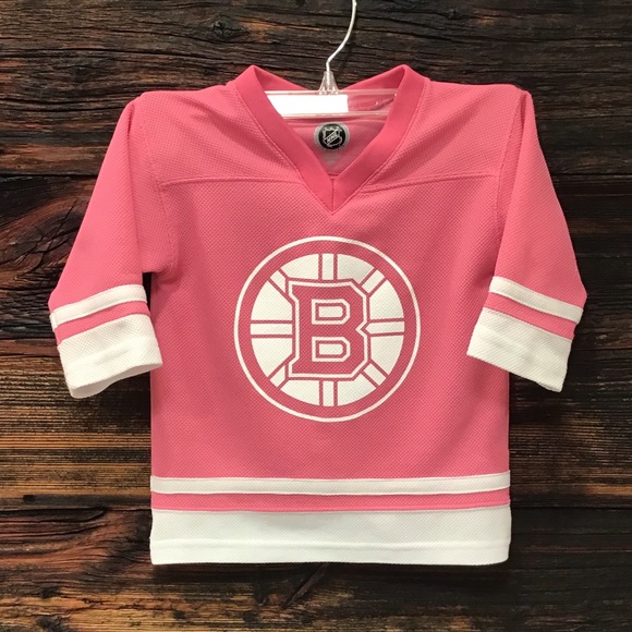 NHL Other - NHL Boston Bruins Hockey Jersey Girls Pink Top 2T